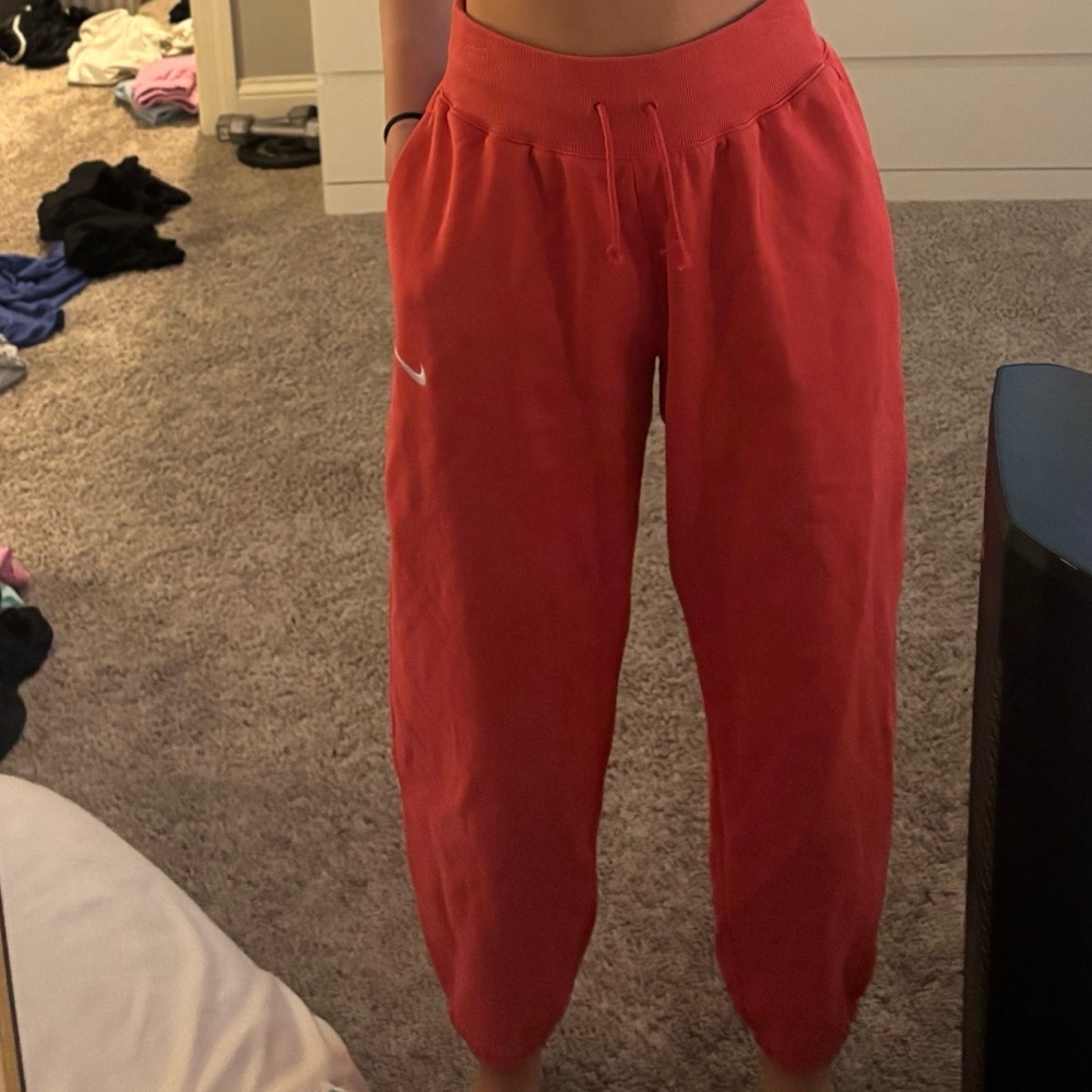 coral nike sweats